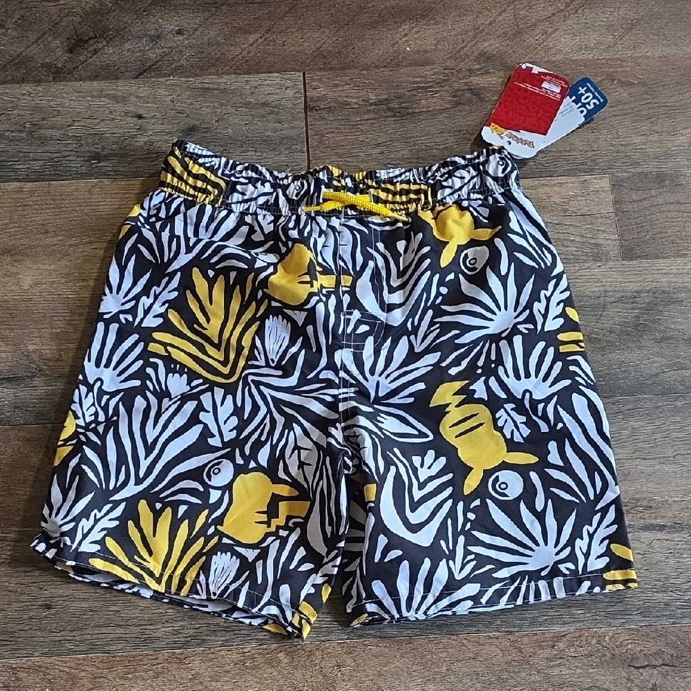 Pokemon Black and Yellow Swim Trunks